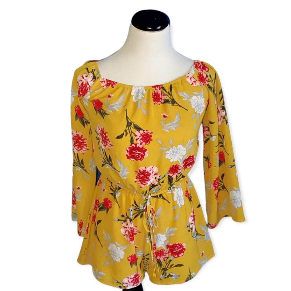 Rue21 Yellow/Red Romper